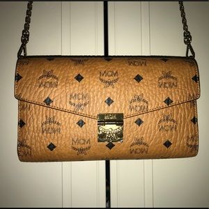 Authentic MCM Millie Visetos Crossbody Bag
